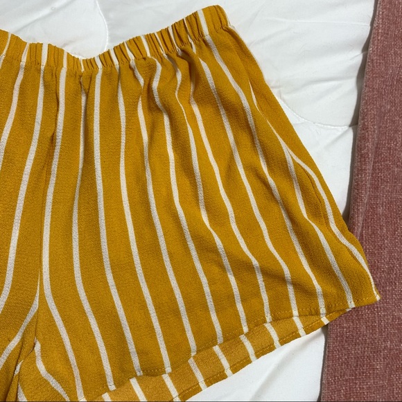 PEPPERMINT USA Paperbag Waist Striped Shorts - Picture 4 of 10